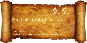 Vojtek Izabella névjegykártya